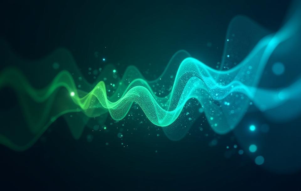 Abstract digital art composition representing creative tools and streaming content.