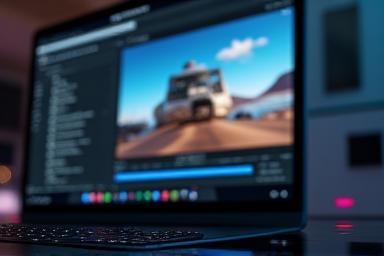 Screenshot of a video tutorial interface showing creative software.